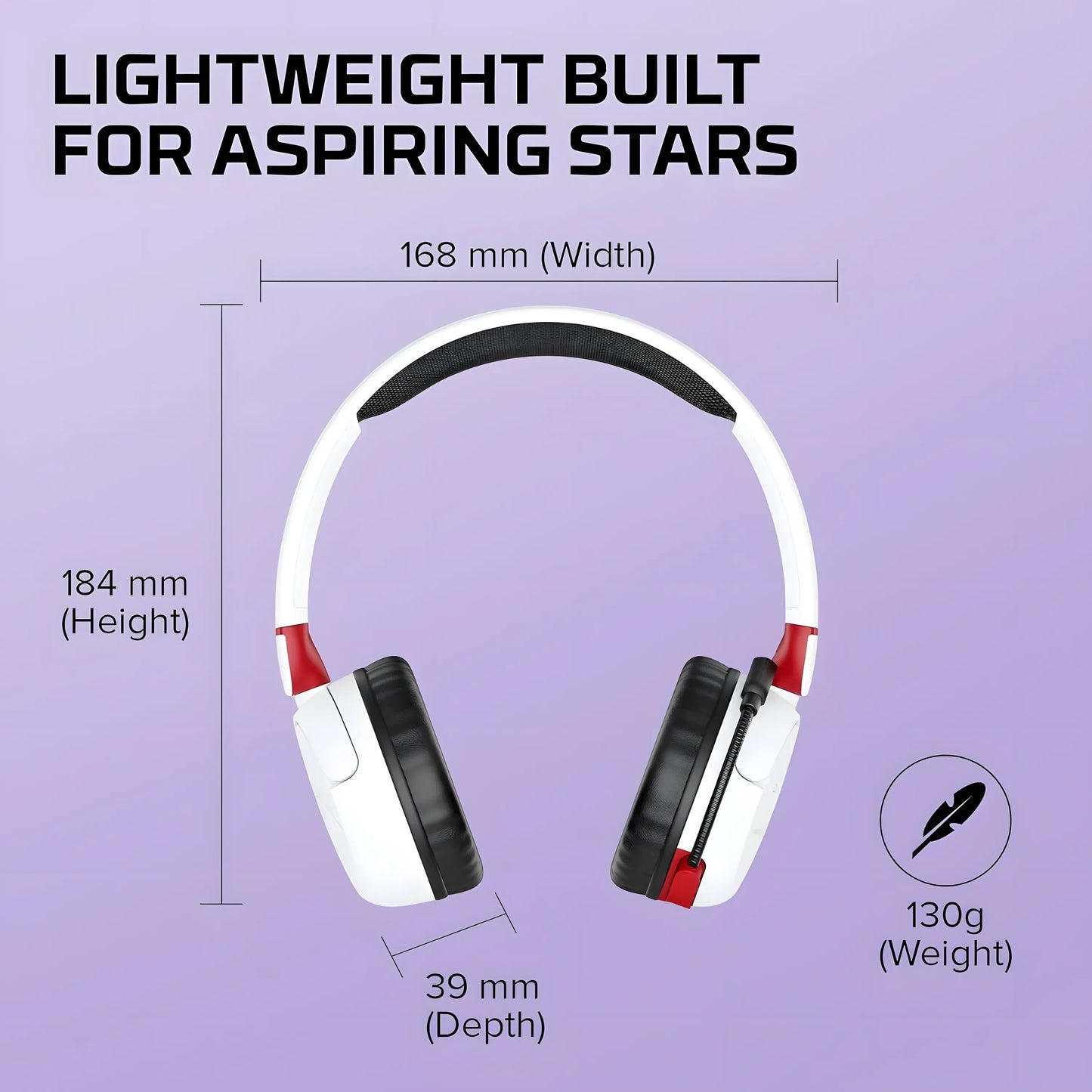 HyperX Cloud Mini Wireless Gaming Headset | 25-Hour Battery | Volume Safe (<85dB) | For Ages 8-12 | White or Black | TechFndrs