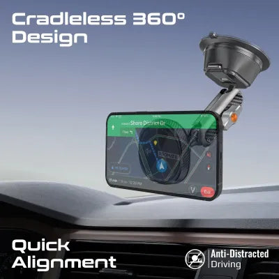 FlexiGrip 15W MagSafe Qi2 Wireless Charger | Adjustable Phone Holder | Fast Charging Stand | TechFndrs