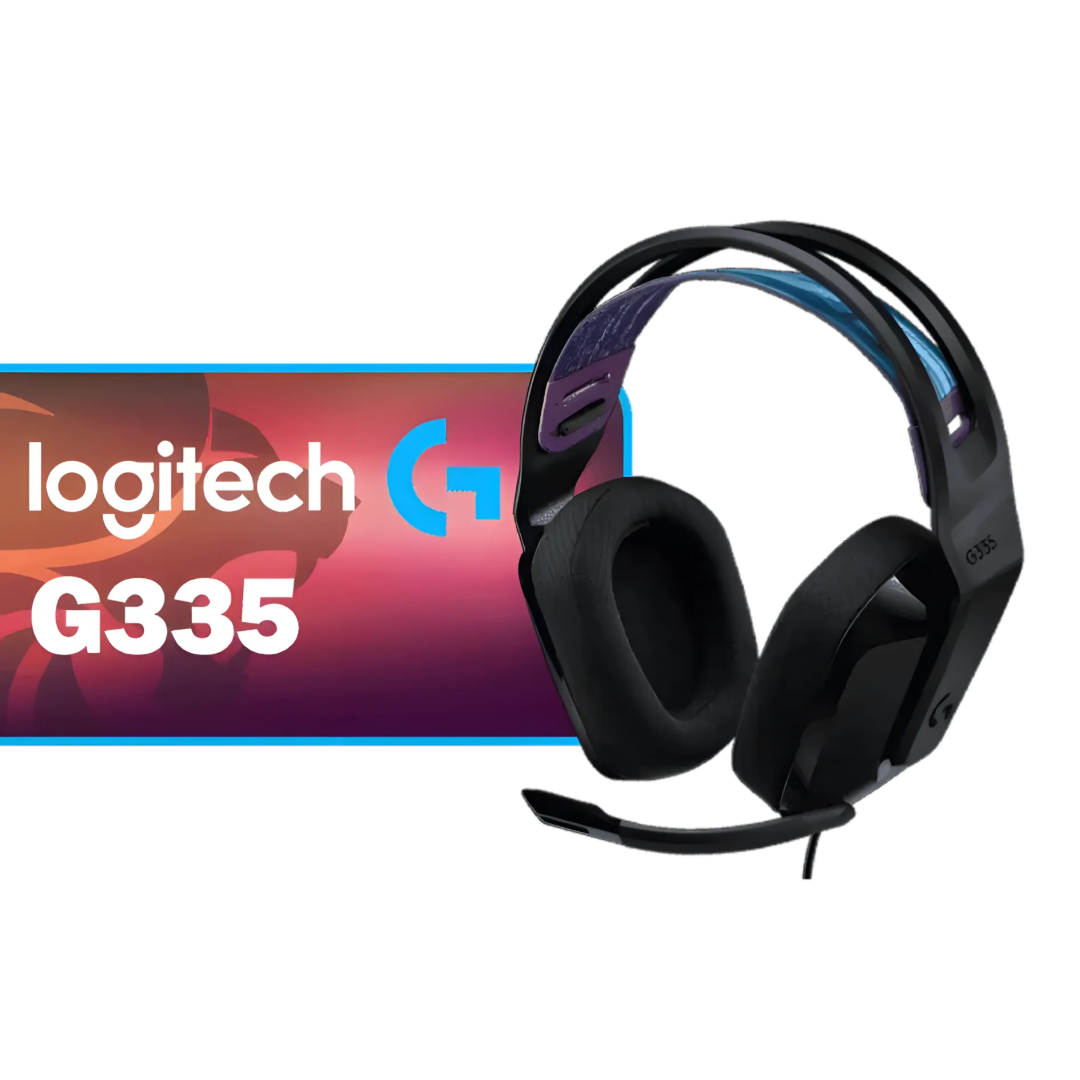 Logitech G335 Wired Gaming Headset | 40mm Neodymium Drivers | Flip-to-Mute Mic | Multi-Platform 3.5mm | TechFndrs