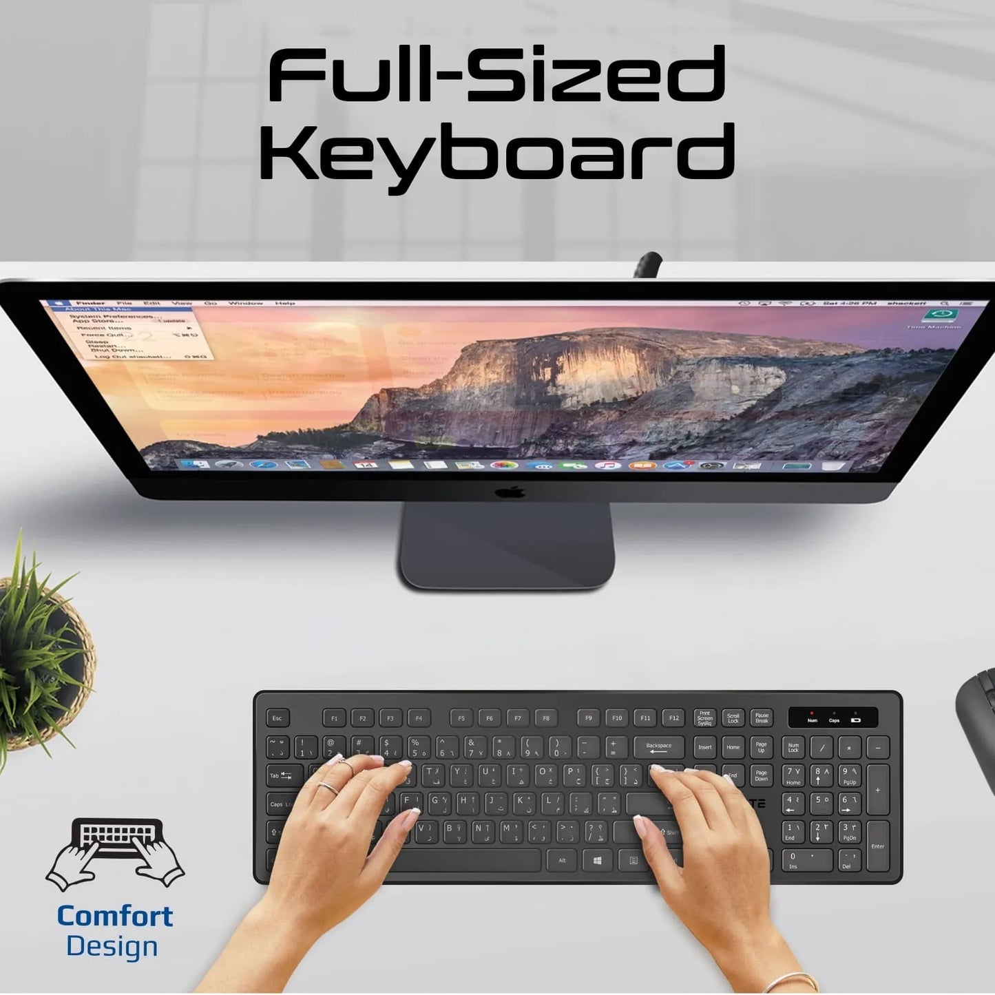 Promate ProCombo 13 Wireless Mouse & Keyboard Combo | 2.4GHz USB Receiver | Silent Keys | 1600 DPI | TechFndrs