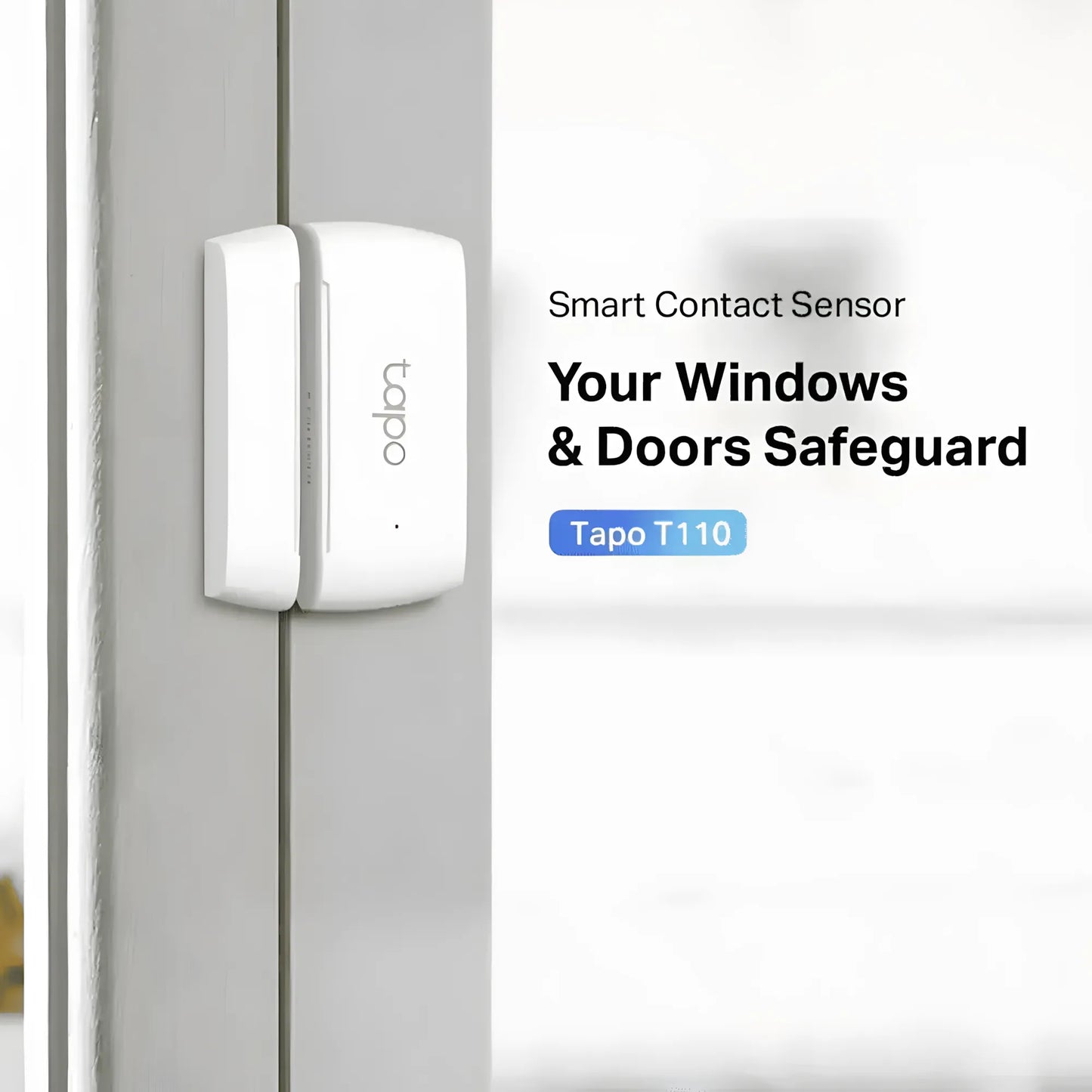 TP-Link Tapo T110 Smart Contact Sensor | Door/Window Monitor | Instant App Alerts | 2-Year Battery | TechFndrs