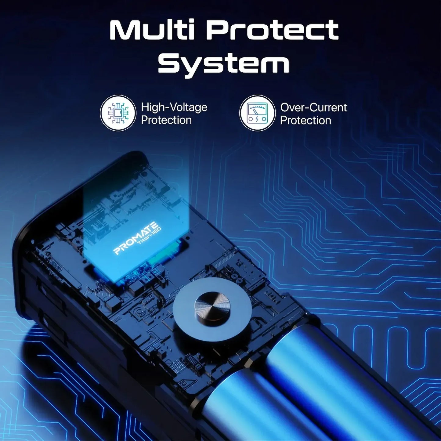 Promate Titan 160 27600mAh Ultra Compact Power Bank | Massive Capacity | 15W Fast Charging | Open Box | TechFndrs