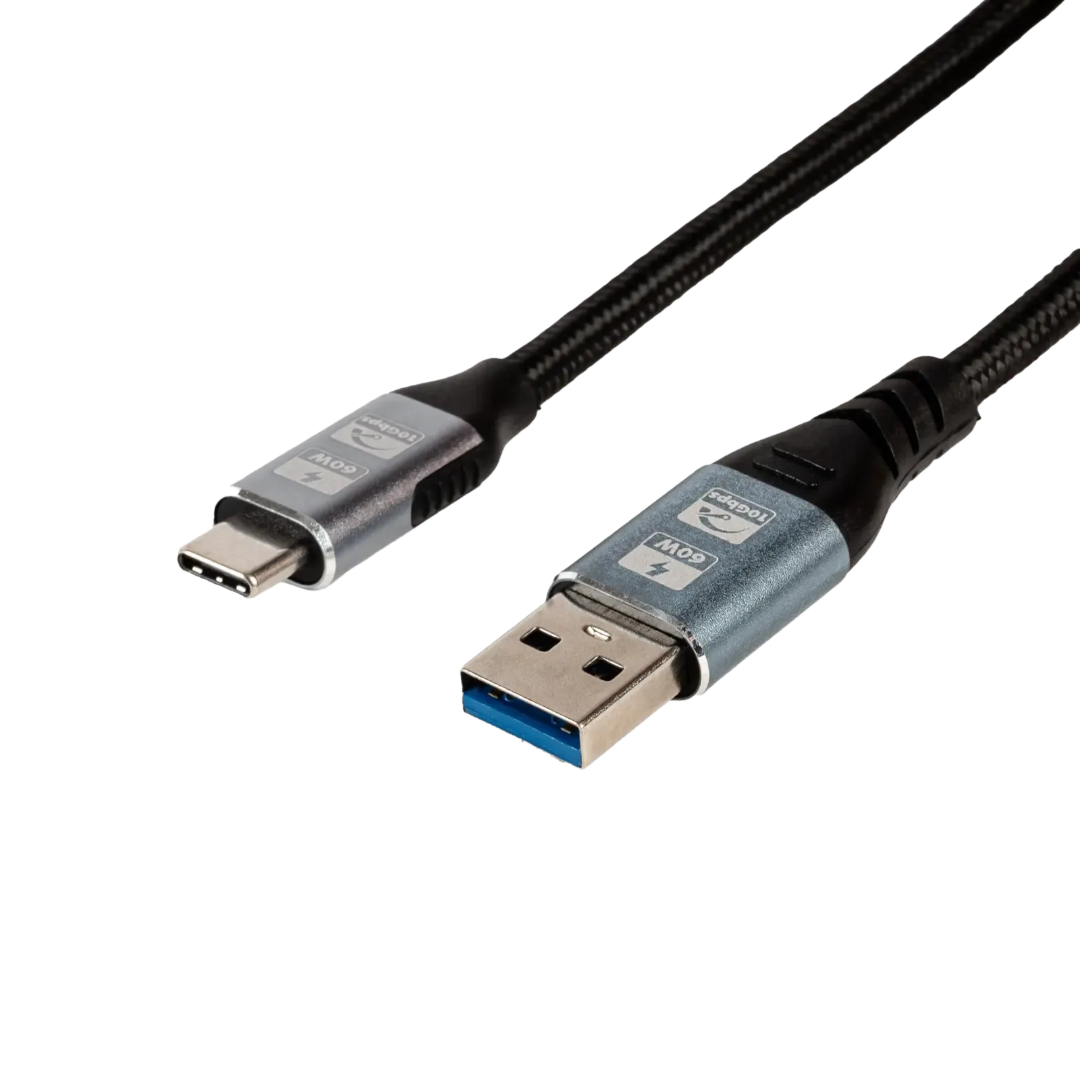 Gizzu 60W USB-A to Type-C Cable | 2 Meter Fast Charging | Durable Nylon Braided | Universal Compatibility | TechFndrs