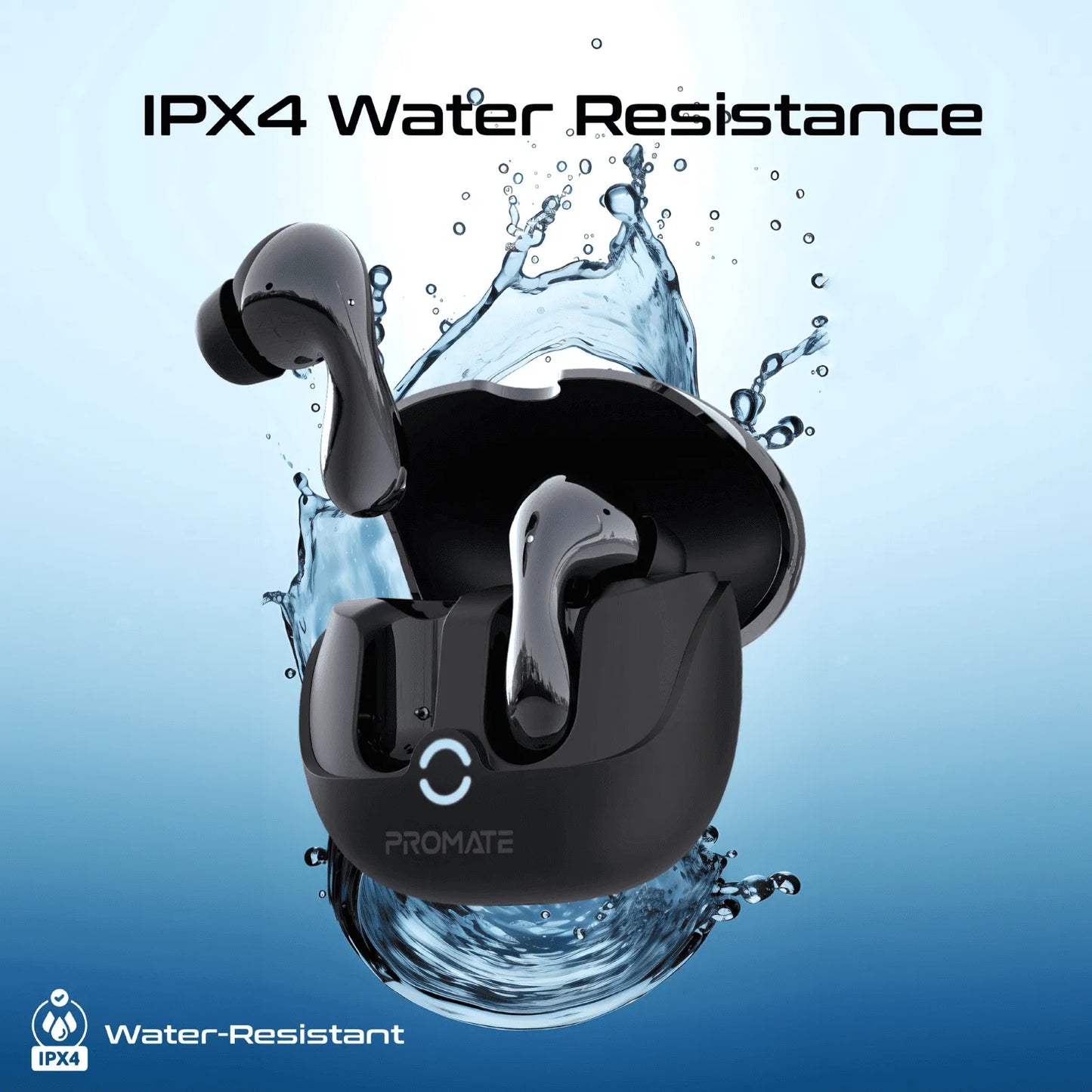 Promate Baton HD Hybrid TWS Earbuds | Intellitouch Controls | 30H Playtime | ENC Calls | Fast Charge | TechFndrs