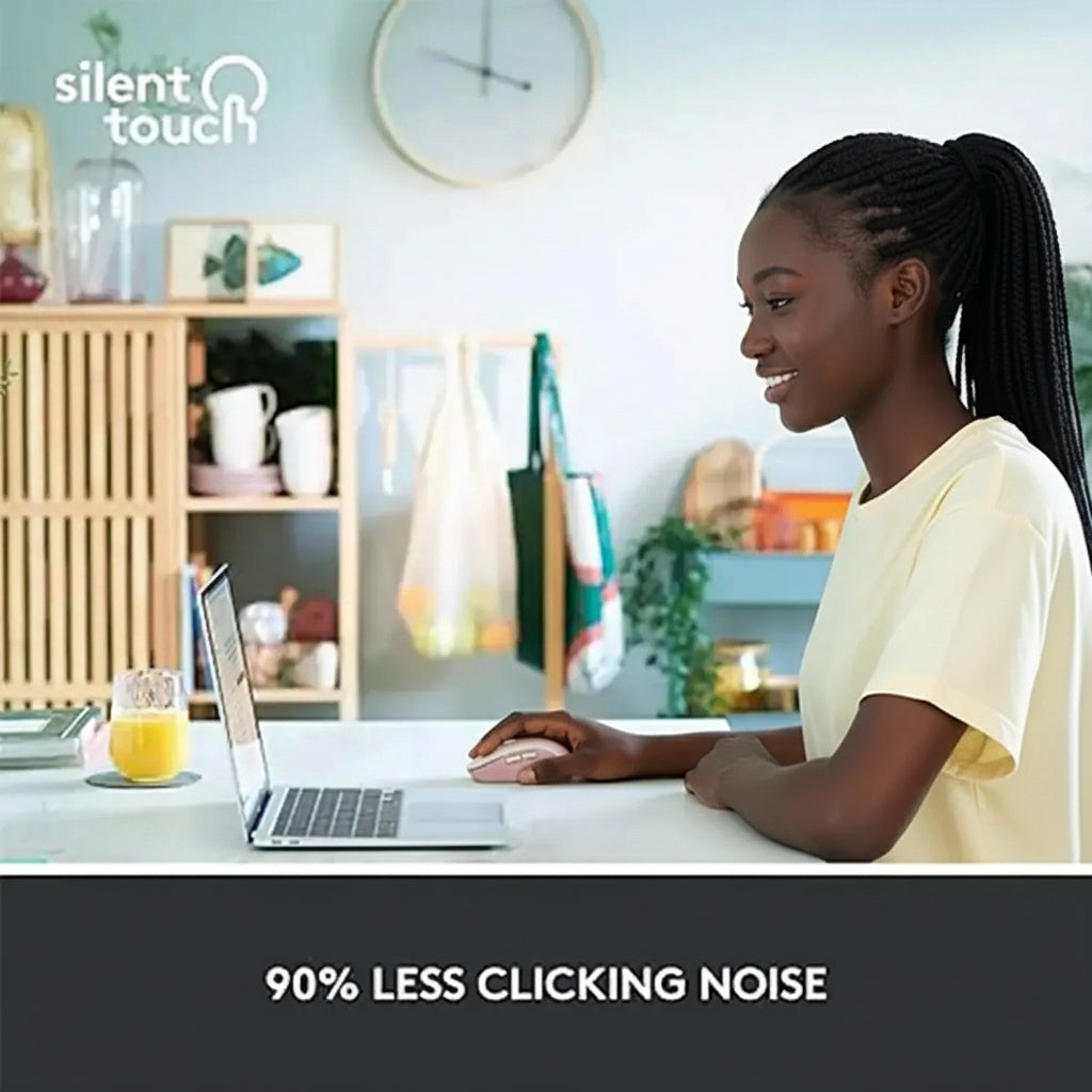 Logitech Signature M650 Wireless Mouse - Rose | SmartWheel Scrolling | Silent Clicks | 24-Month Battery | TechFndrs