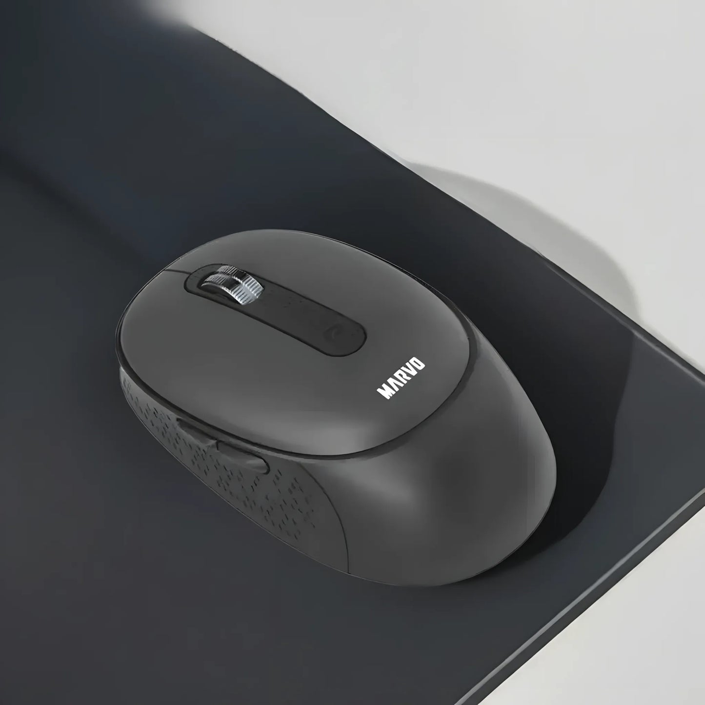 Marvo WM111-BK Wireless Mouse | Dual Mode Bluetooth 5.2 & 2.4G | 6 Programmable Buttons | 1600 DPI | Rechargeable | TechFndrs