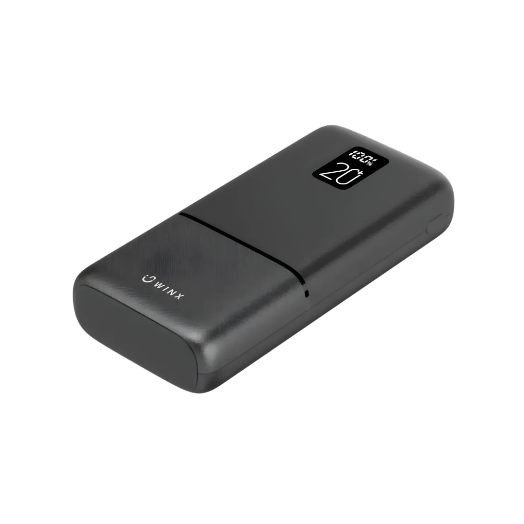 Winx GO Fast 2 20000mAh Power Bank | 20W PD & QC 3.0 | Dual USB-C & USB-A | Digital Display | Fast Charging | TechFndrs