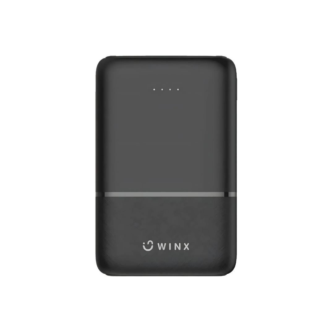 Winx GO Simple 5000mAh Power Bank | Ultra Slim Power Bank | Single-Hand Portable Charger | TechFndrs