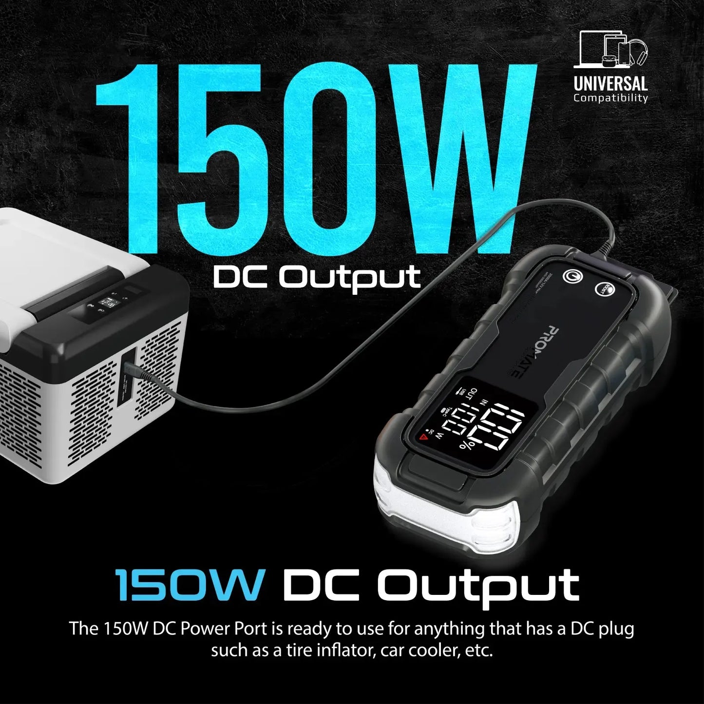 Promate 2000A Heavy-Duty Car Jump Starter | 12V Portable Power Bank | LED Flashlight | TechFndrs