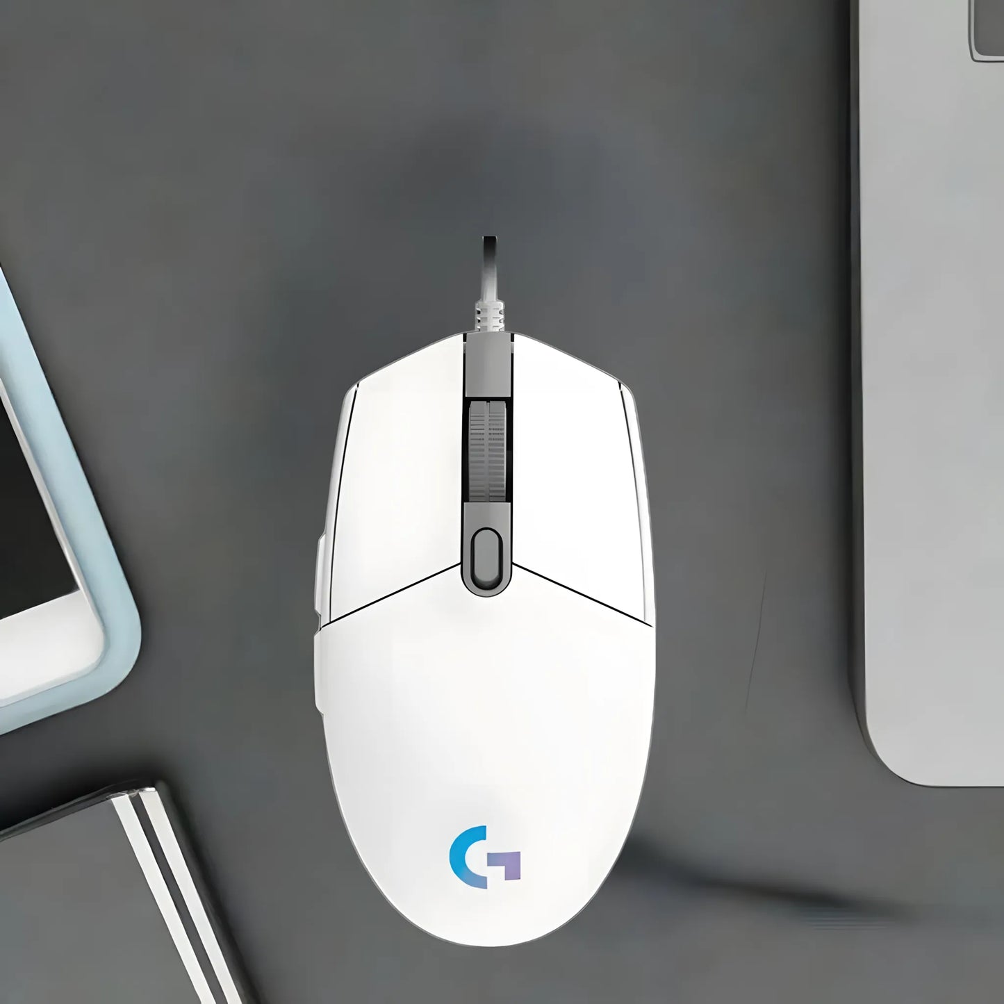 Logitech G102 LIGHTSYNC RGB Gaming Mouse | 8,000 DPI | 6 Programmable Buttons | Classic Design | White | TechFndrs