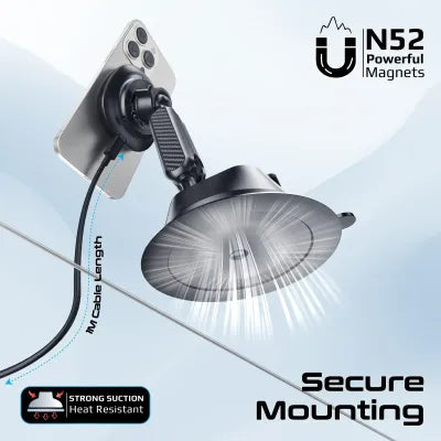 FlexiGrip 15W MagSafe Qi2 Wireless Charger | Adjustable Phone Holder | Fast Charging Stand | TechFndrs