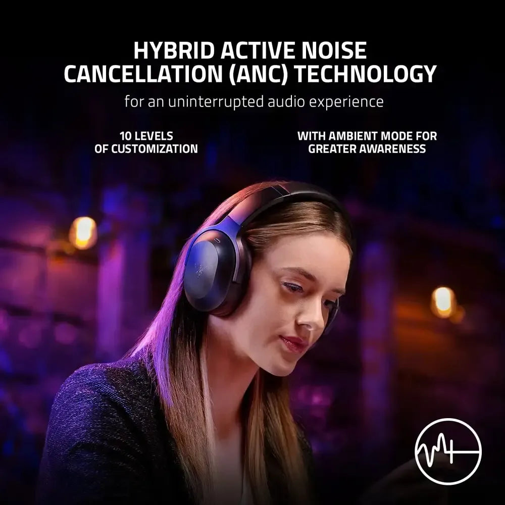 Razer Barracuda Pro Wireless Gaming & Mobile Headset | Hybrid ANC | 40-Hour Battery | THX AAA | TechFndrs