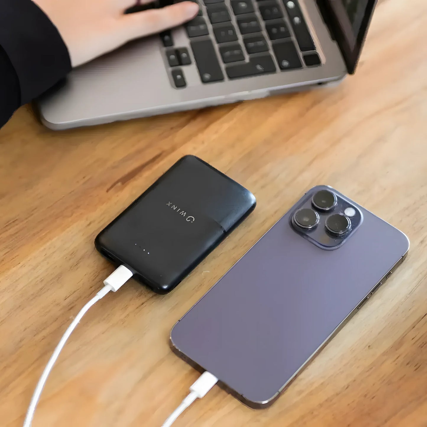 Winx GO Simple 5000mAh Power Bank | Ultra Slim Power Bank | Single-Hand Portable Charger | TechFndrs