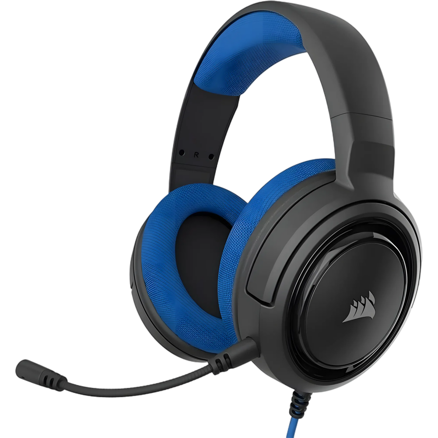 Corsair HS35 V2 Gaming Headset - 50mm Drivers - Multi-Platform 3.5mm - Blue