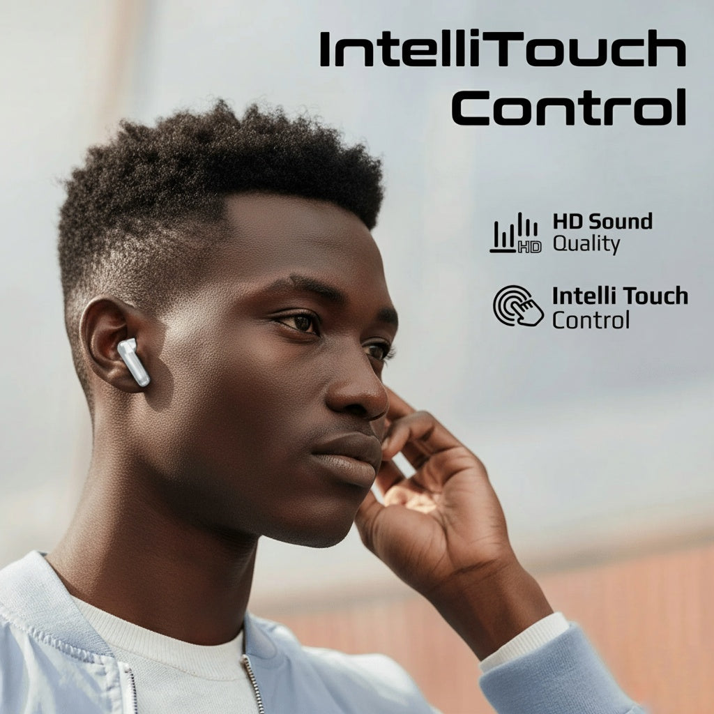 Promate Transpods HD TWS Wireless Earphones | 30H Playtime | ENC Calls | IPX5 Waterproof | Fast Charge | TechFndrs