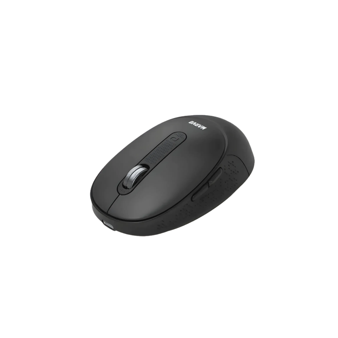 Marvo WM111-BK Wireless Mouse | Dual Mode Bluetooth 5.2 & 2.4G | 6 Programmable Buttons | 1600 DPI | Rechargeable | TechFndrs