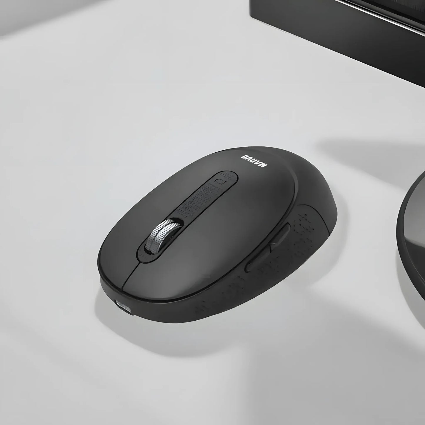 Marvo WM111-BK Wireless Mouse | Dual Mode Bluetooth 5.2 & 2.4G | 6 Programmable Buttons | 1600 DPI | Rechargeable | TechFndrs
