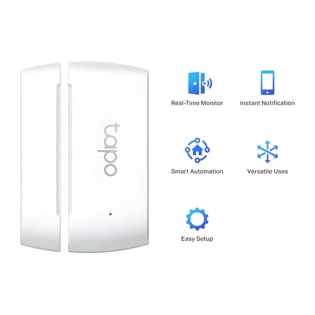 TP-Link Tapo T110 Smart Contact Sensor | Door/Window Monitor | Instant App Alerts | 2-Year Battery | TechFndrs