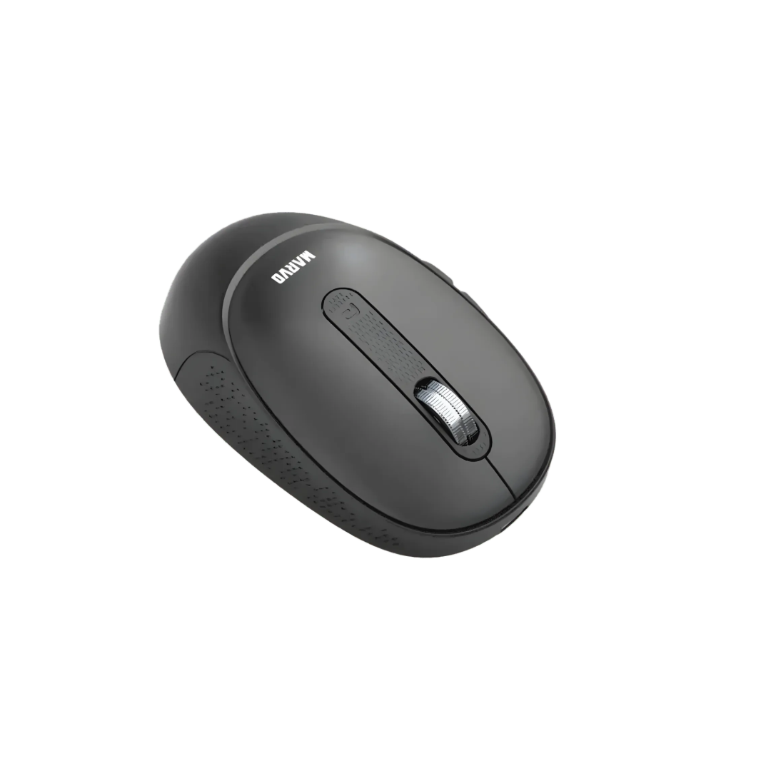 Marvo WM111-BK Wireless Mouse | Dual Mode Bluetooth 5.2 & 2.4G | 6 Programmable Buttons | 1600 DPI | Rechargeable | TechFndrs