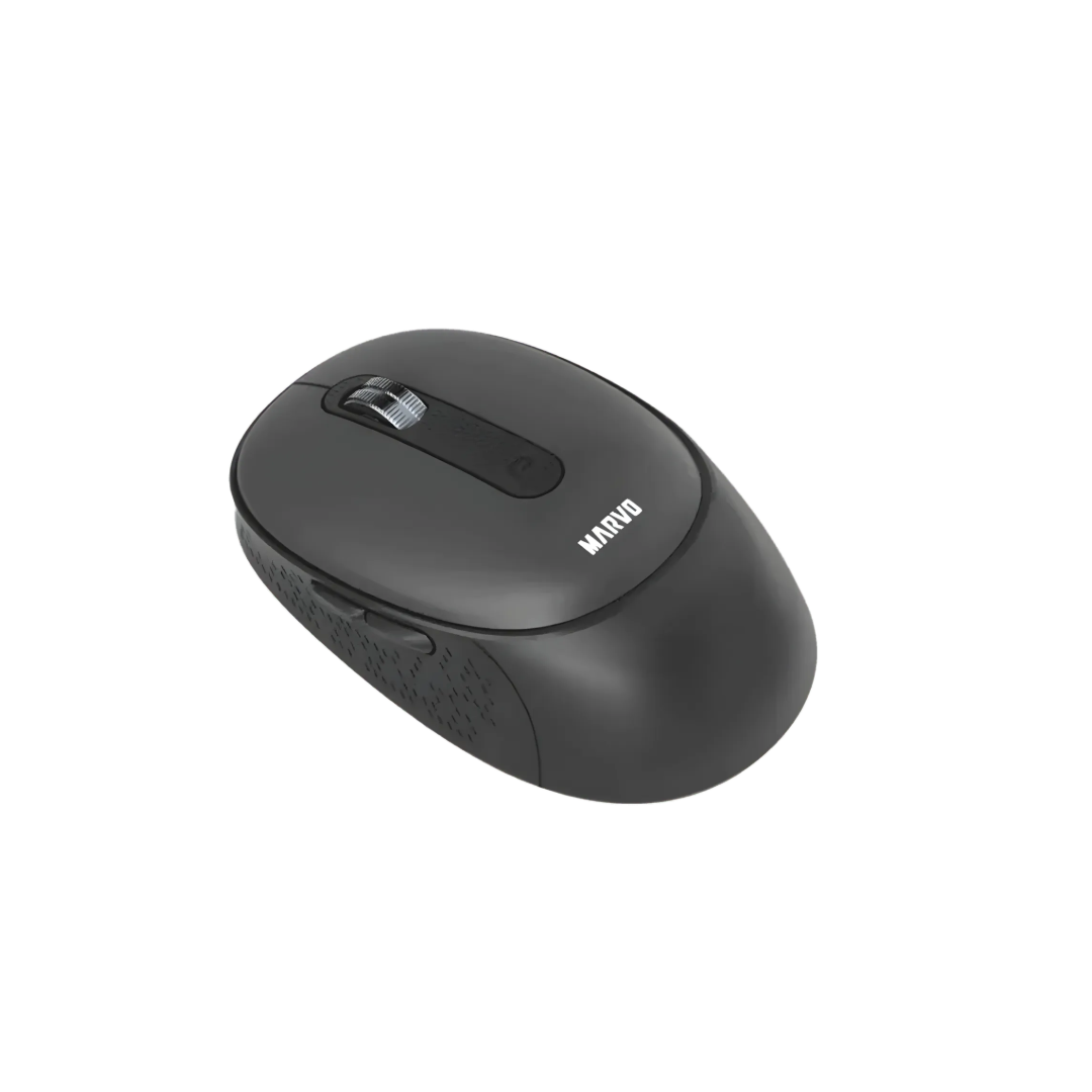 Marvo WM111-BK Wireless Mouse | Dual Mode Bluetooth 5.2 & 2.4G | 6 Programmable Buttons | 1600 DPI | Rechargeable | TechFndrs