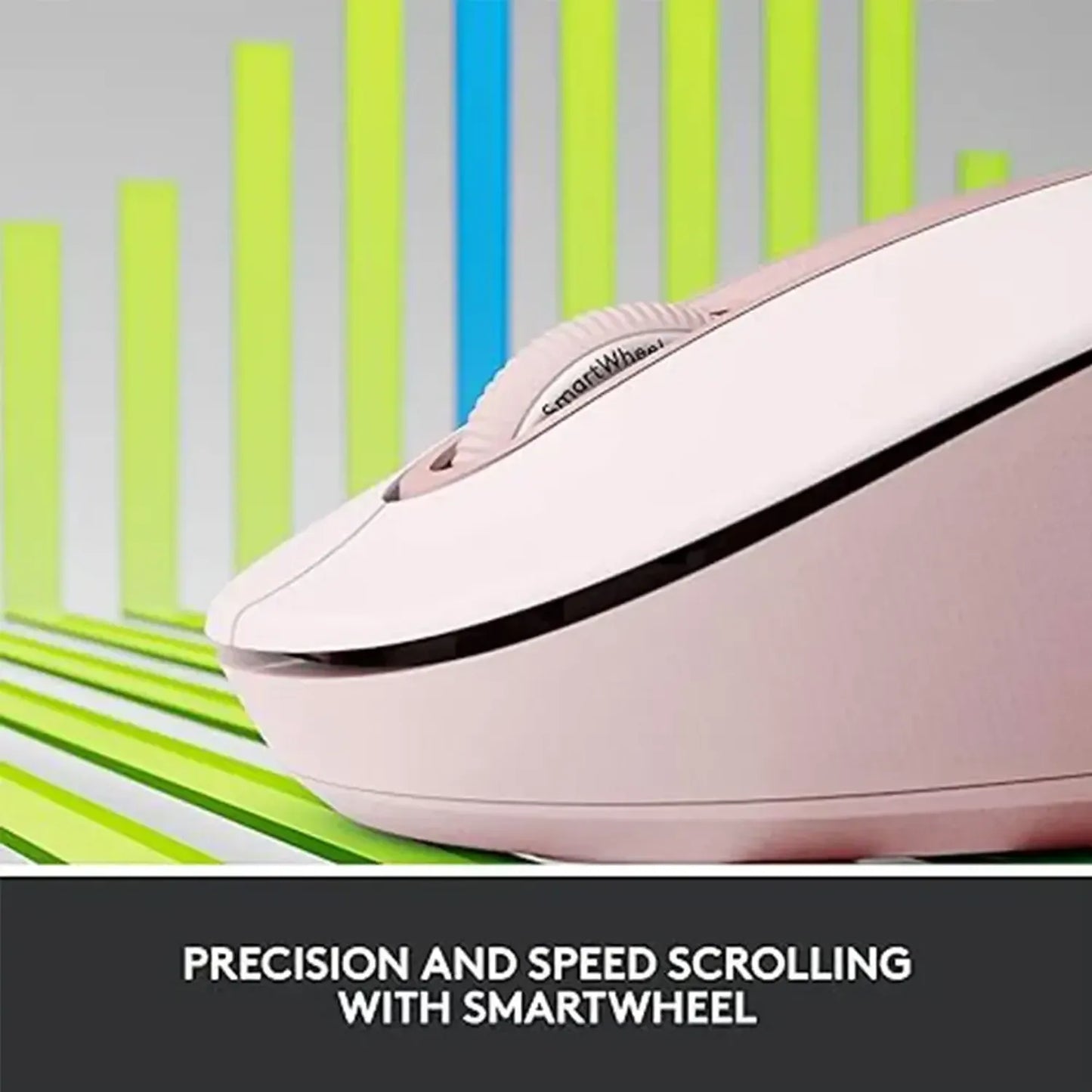 Logitech Signature M650 Wireless Mouse - Rose | SmartWheel Scrolling | Silent Clicks | 24-Month Battery | TechFndrs