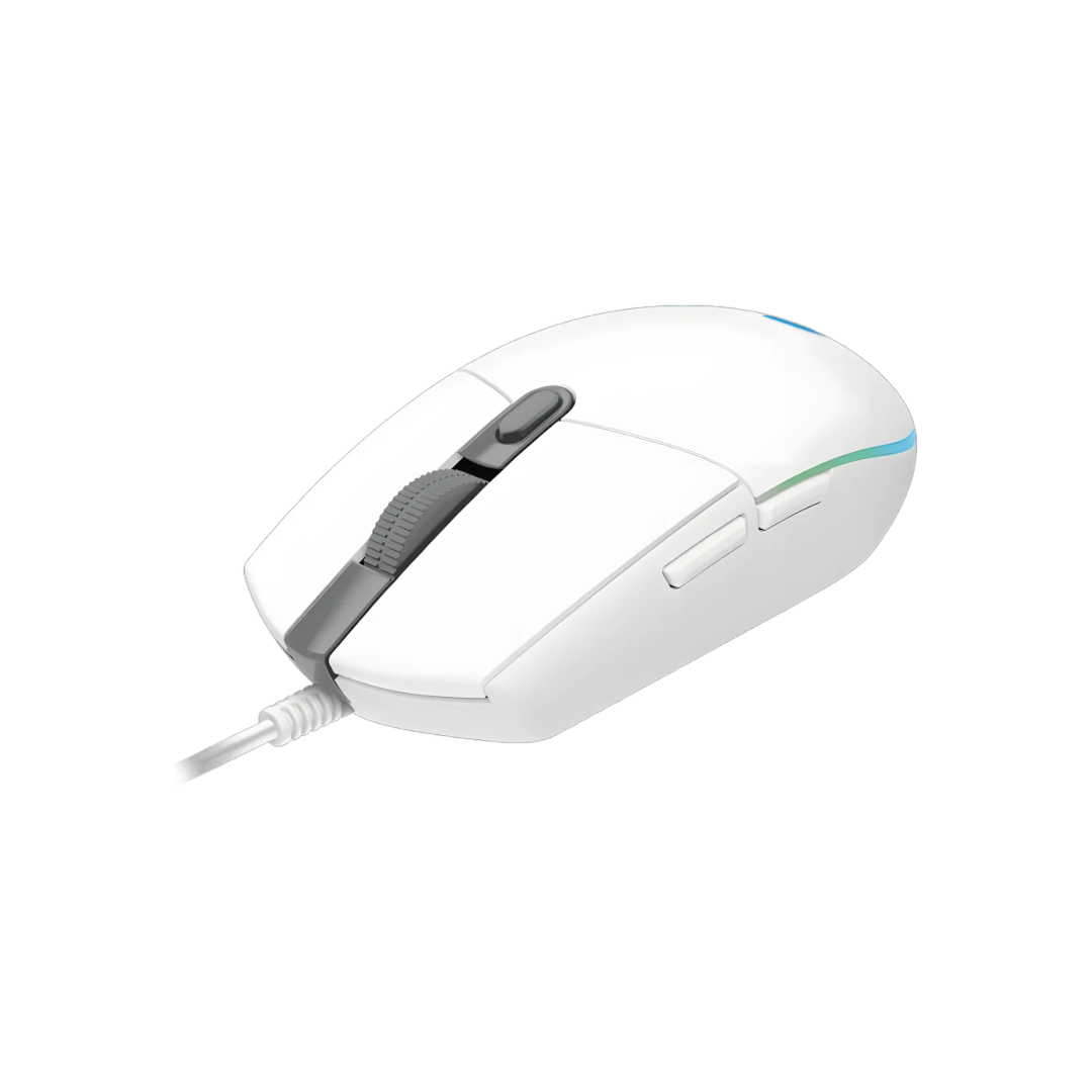 Logitech G102 LIGHTSYNC RGB Gaming Mouse | 8,000 DPI | 6 Programmable Buttons | Classic Design | White | TechFndrs