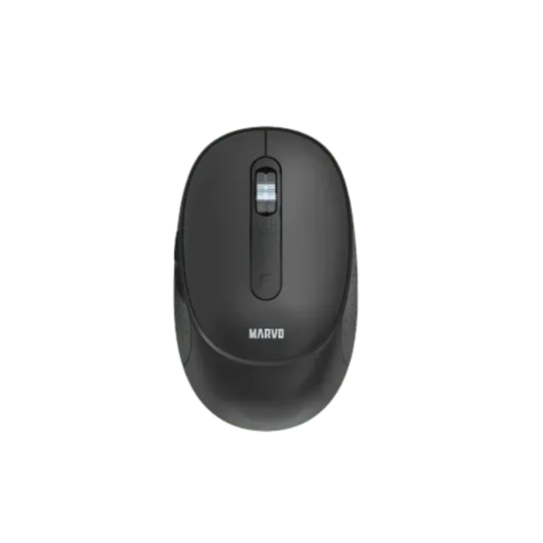 Marvo WM111-BK Wireless Mouse | Dual Mode Bluetooth 5.2 & 2.4G | 6 Programmable Buttons | 1600 DPI | Rechargeable | TechFndrs