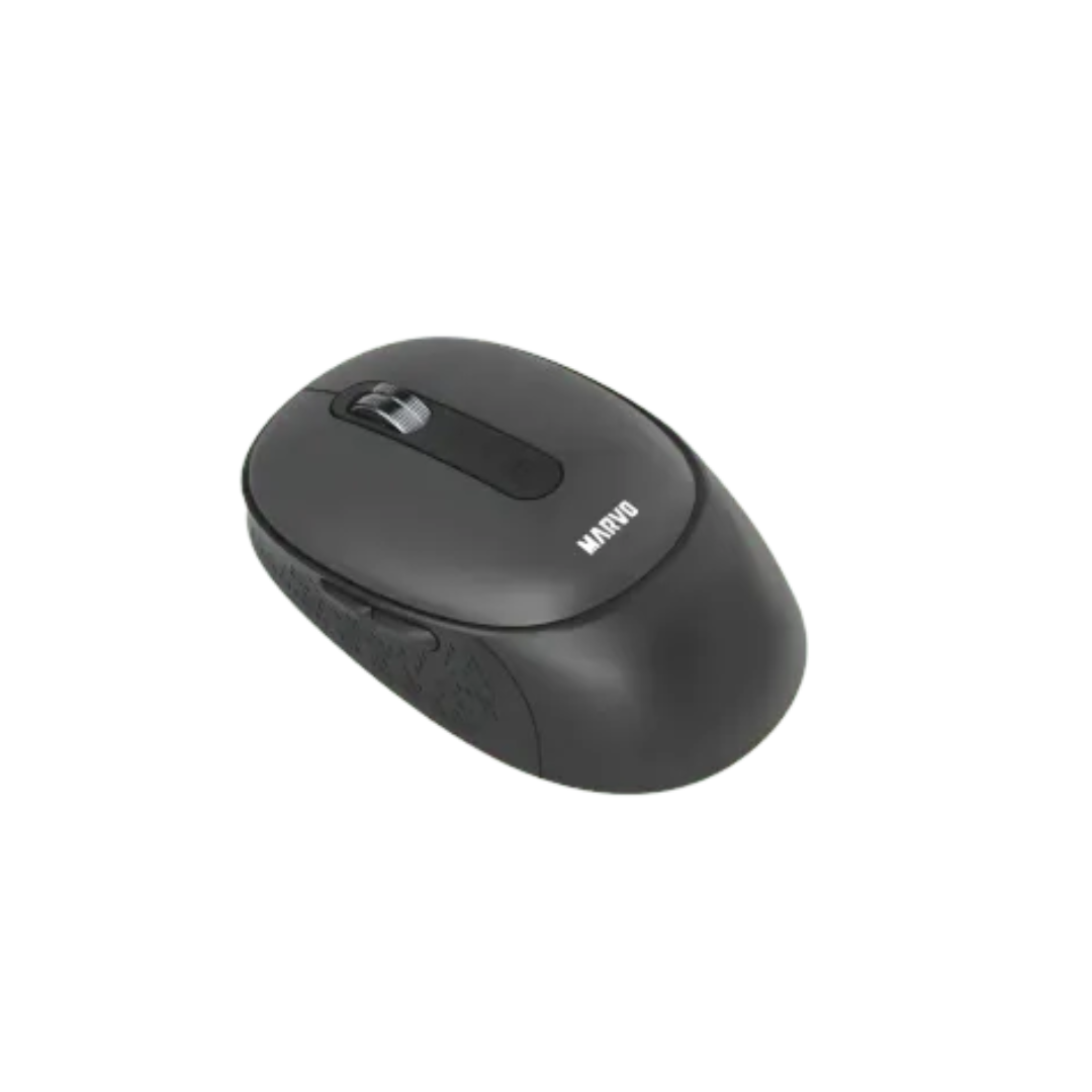 Marvo WM111-BK Wireless Mouse | Dual Mode Bluetooth 5.2 & 2.4G | 6 Programmable Buttons | 1600 DPI | Rechargeable | TechFndrs