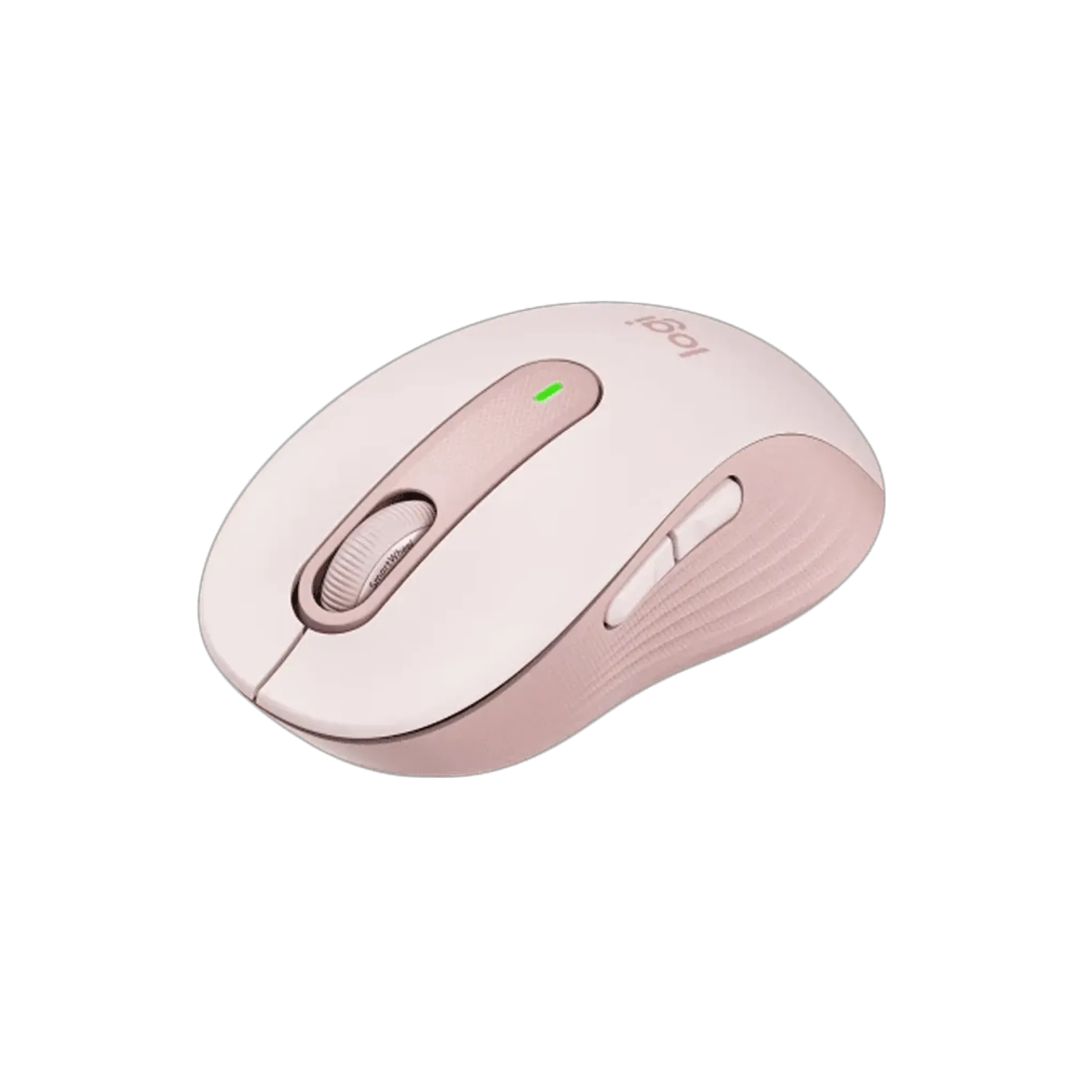 Logitech Signature M650 Wireless Mouse - Rose | SmartWheel Scrolling | Silent Clicks | 24-Month Battery | TechFndrs
