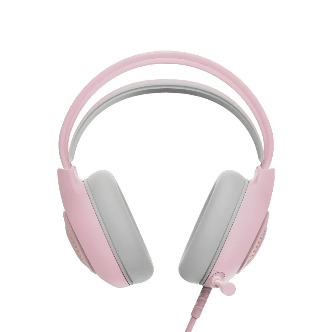 Marvo H-8325 PULZ 30 Wired Gaming Headset | 7.1 Virtual Surround Sound | RGB Lighting | Noise-Cancelling Mic | Pink | TechFndrs